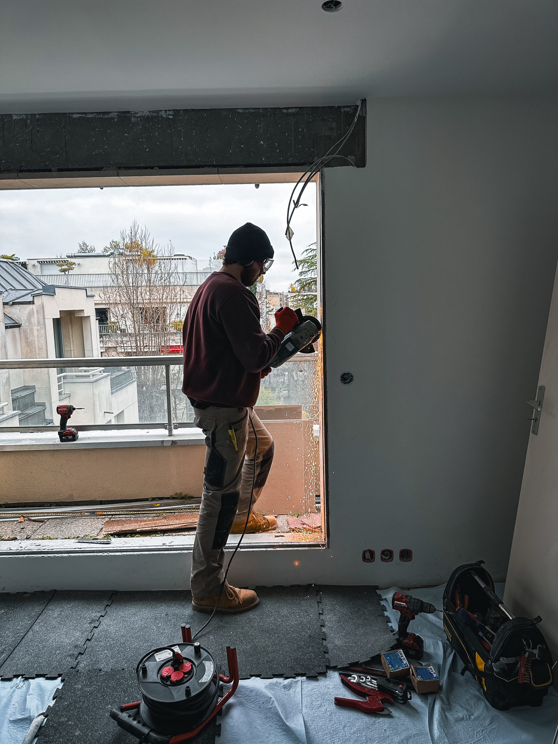 Installation baie vitrée par artisan dans le Vexin